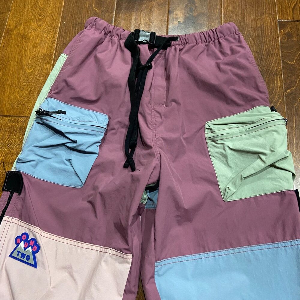 Round Two Avalanche Hiking Cargo Pants Colorblock Multi Men's Size Large - Picture 2 of 10